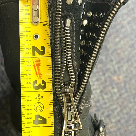 Black Belstaff Beddingham short leather boot. GREAT CONDITION!!Sz 37 EU=US 6 1/2 - Picture 11 of 13